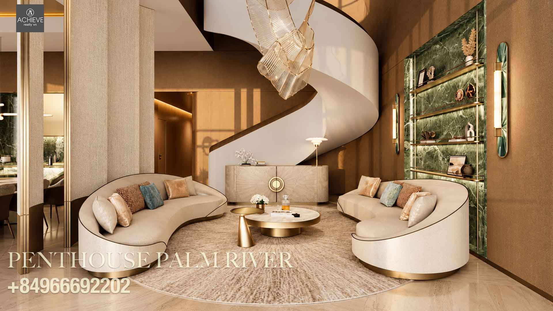 Phối cảnh Penthouse Palm River 