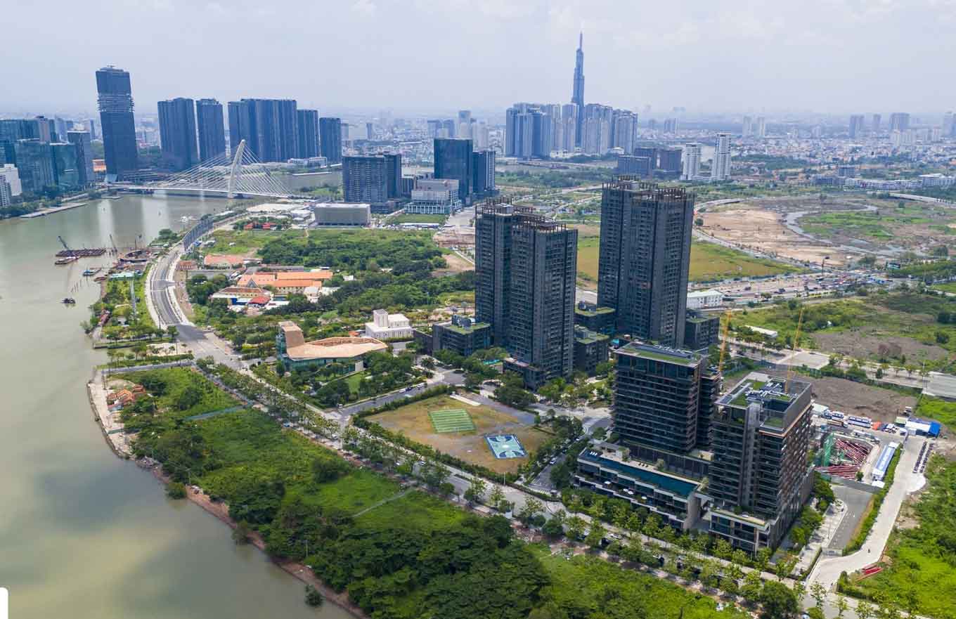 Phối cảnh dự án Metropole Thủ Thiêm và Empire City thừa hưởng lợi thế từ hệ thống Metro số 2 và số 7