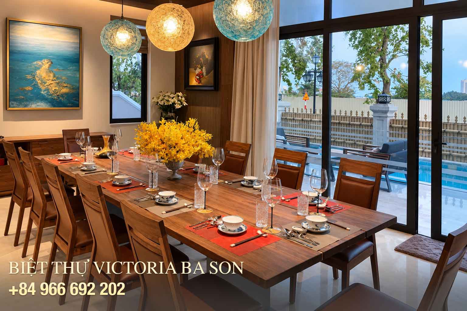 Nội thất cơ bản biệt thự Ba Son
