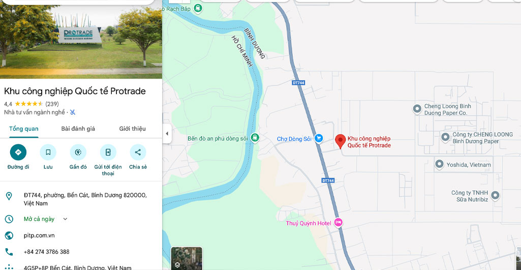 Khu công nghiệp Quốc tế Protrade, Xã An Tây, Thị xã Bến Cát, Tỉnh Bình Dương