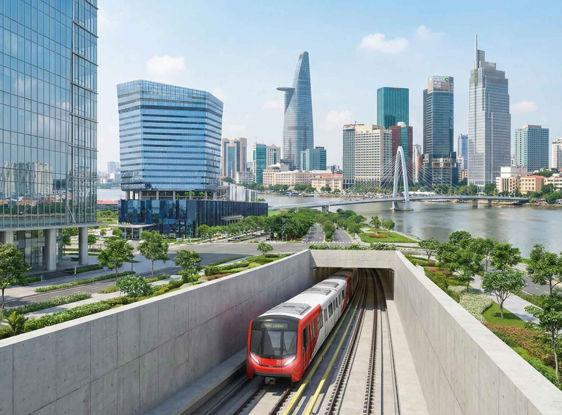 metro Bến Thành Thủ Thiêm khởi công 2026 bất động sản tăng giá