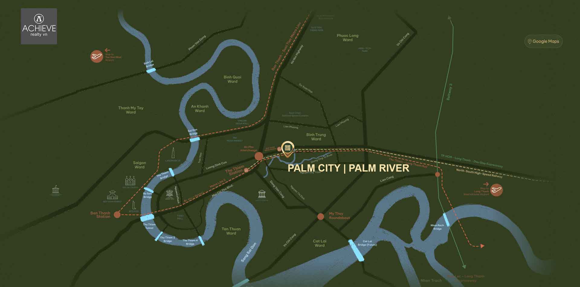 Hạ tầng quanh dự án Palm City
