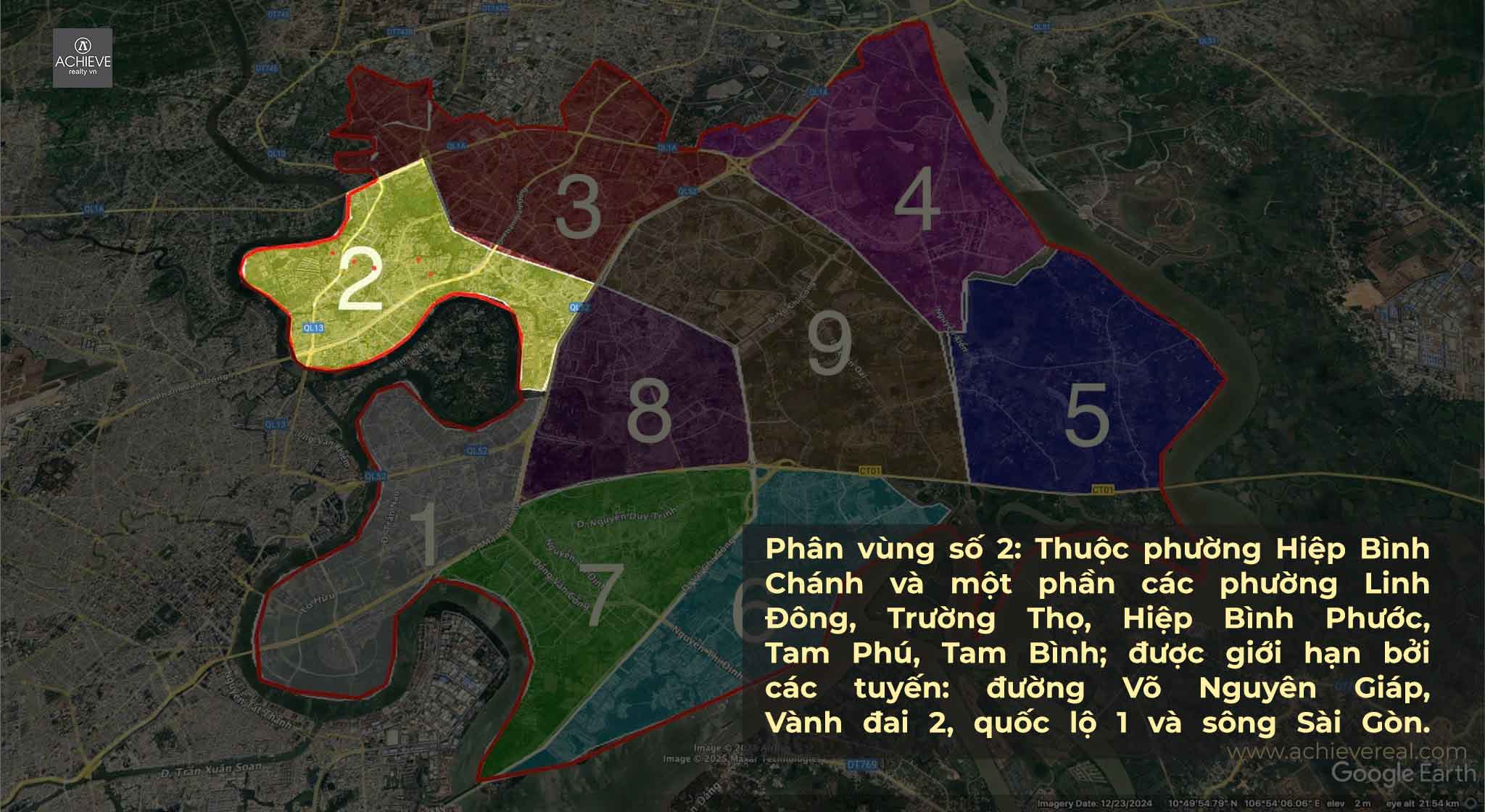 Phân vùng số 2 thành phố Thủ Đức