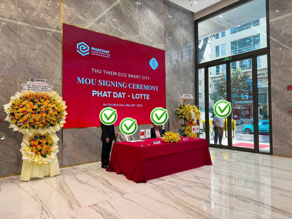 Phat Dat and Lotte Eco Smart City Thu Thiem MOU Signing Ceremony - May 26, 2026