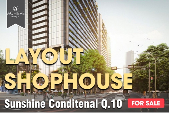 Mặt bằng tầng Shophouse Sunshine Continental Quận 10