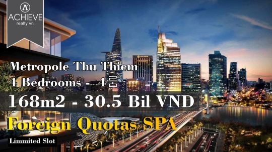 Video: Foreigner Quota SPA - Metropole Thu Thiem For Sale 4 Bedrooms $7850/sqm - Sai Gon River View