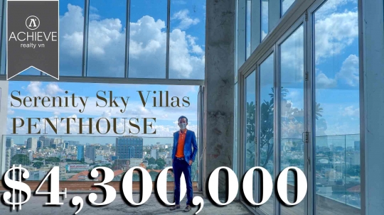 Penthouse Serenity Sky Villas Quận 3, siêu phẩm 