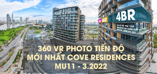 360 VR Photo tiến độ mới nhất Cove Residences MU11 - 3.2022