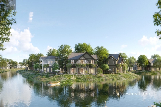 Phối cảnh Biệt thự đảo Eco Retreat Long An