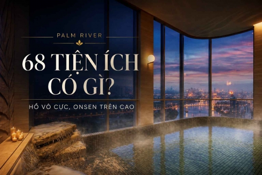 68 Tiện Ích Palm River Có Gì? Hồ Vô Cực, Onsen Trên Cao