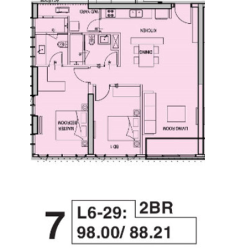Bán 2 Phòng Ngủ Tilia tầng cao 98m2 | Empire City | Sông và Bitexco| T1C.1X.07