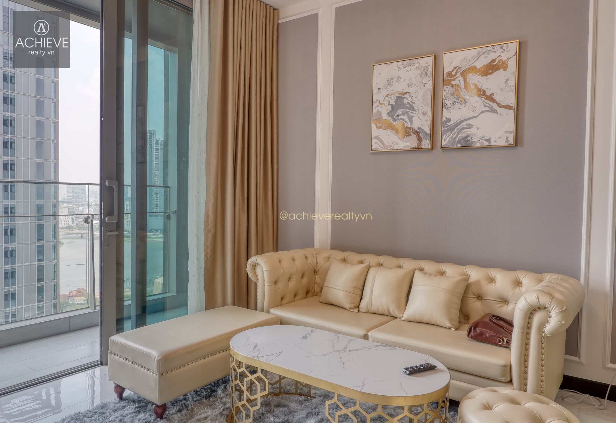 Linden Residences - Empire City 88 Thu Thiem 1 bedroom for rent fully furnished 63.8sqm - EC052