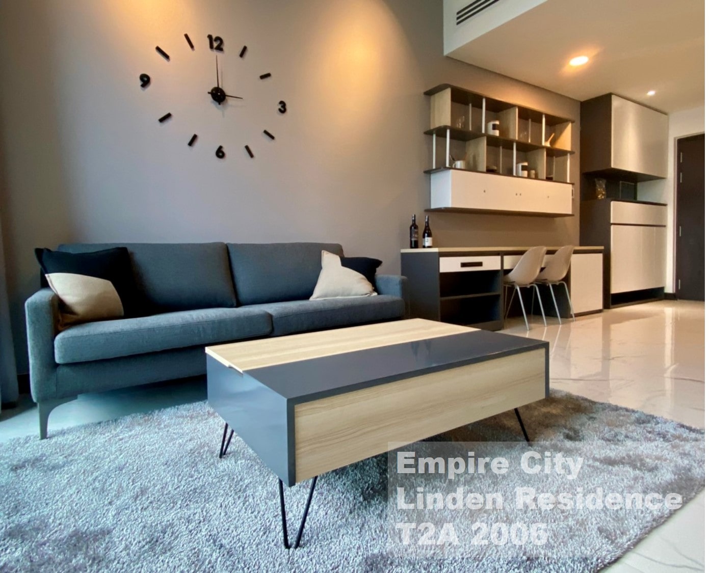 Cho thuê căn hộ Empire City tháp Linden Residences 1 phòng ngủ full nội thất 63.8m2 - EC109