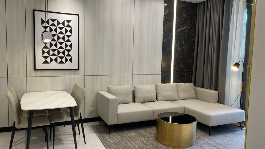 For Rent: 2-Bedroom Apartment at Tilia Residences | Empire City | 93sqm | Fully furnished | View Landmark 81