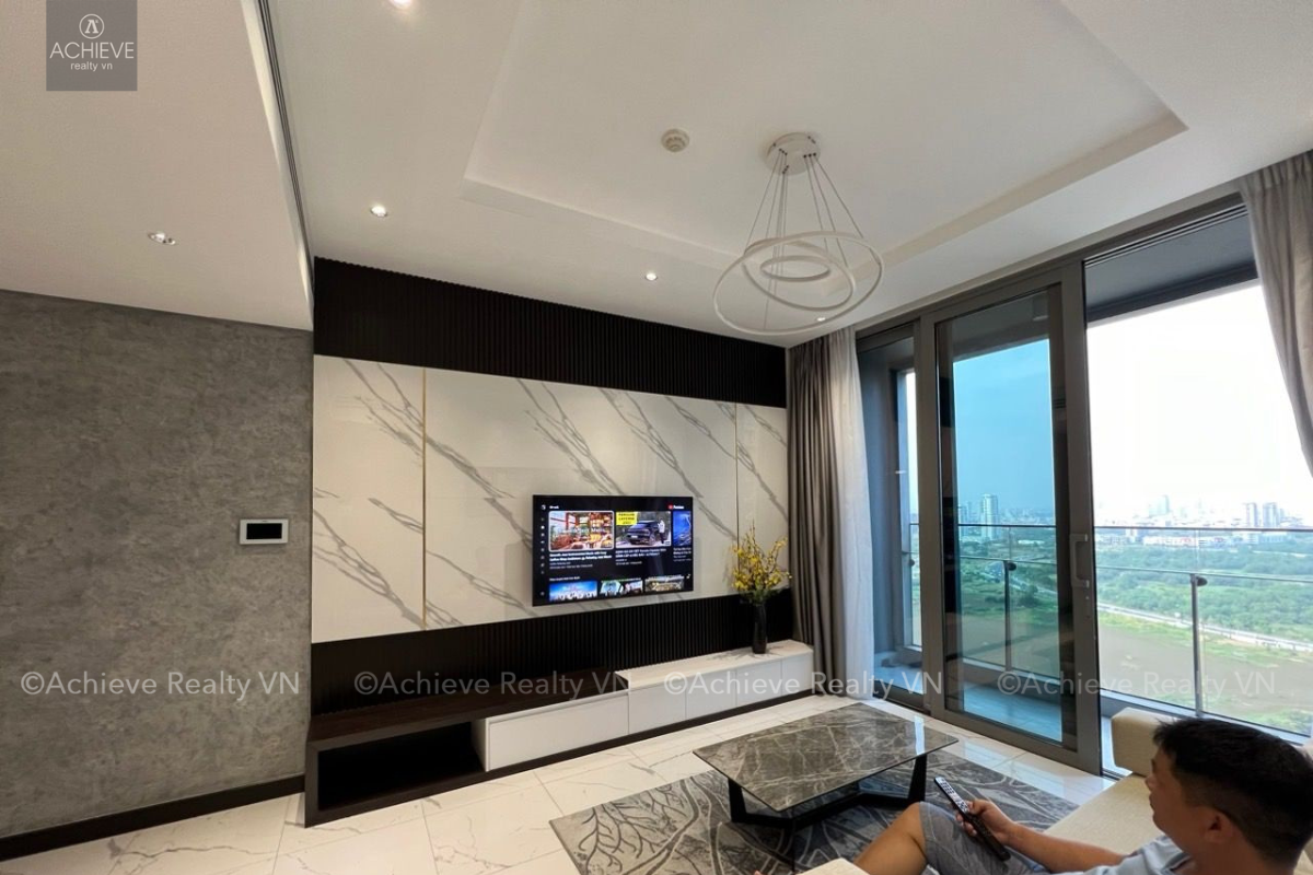 Cho thuê căn hộ 2 phòng ngủ Tilia Residences|Empire City|93m2|Bao phí quản lí và Internet