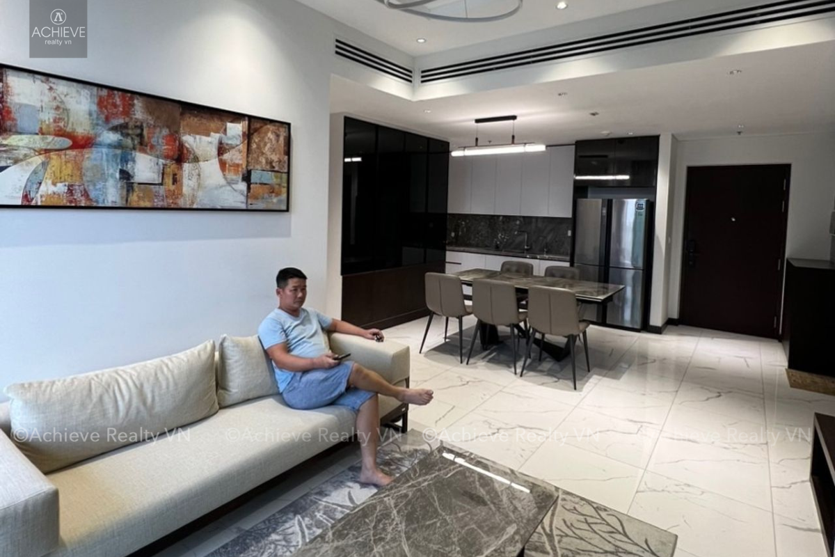 Cho thuê căn hộ 2 phòng ngủ Tilia Residences|Empire City|93m2|Bao phí quản lí và Internet