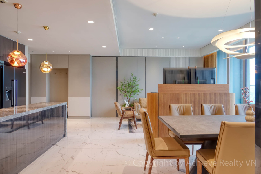 Bán căn hộ 3 phòng ngủ Tilia Residences Empire City | 127m2 | Đầy đủ nội thất | View sông, ngắm pháo hoa