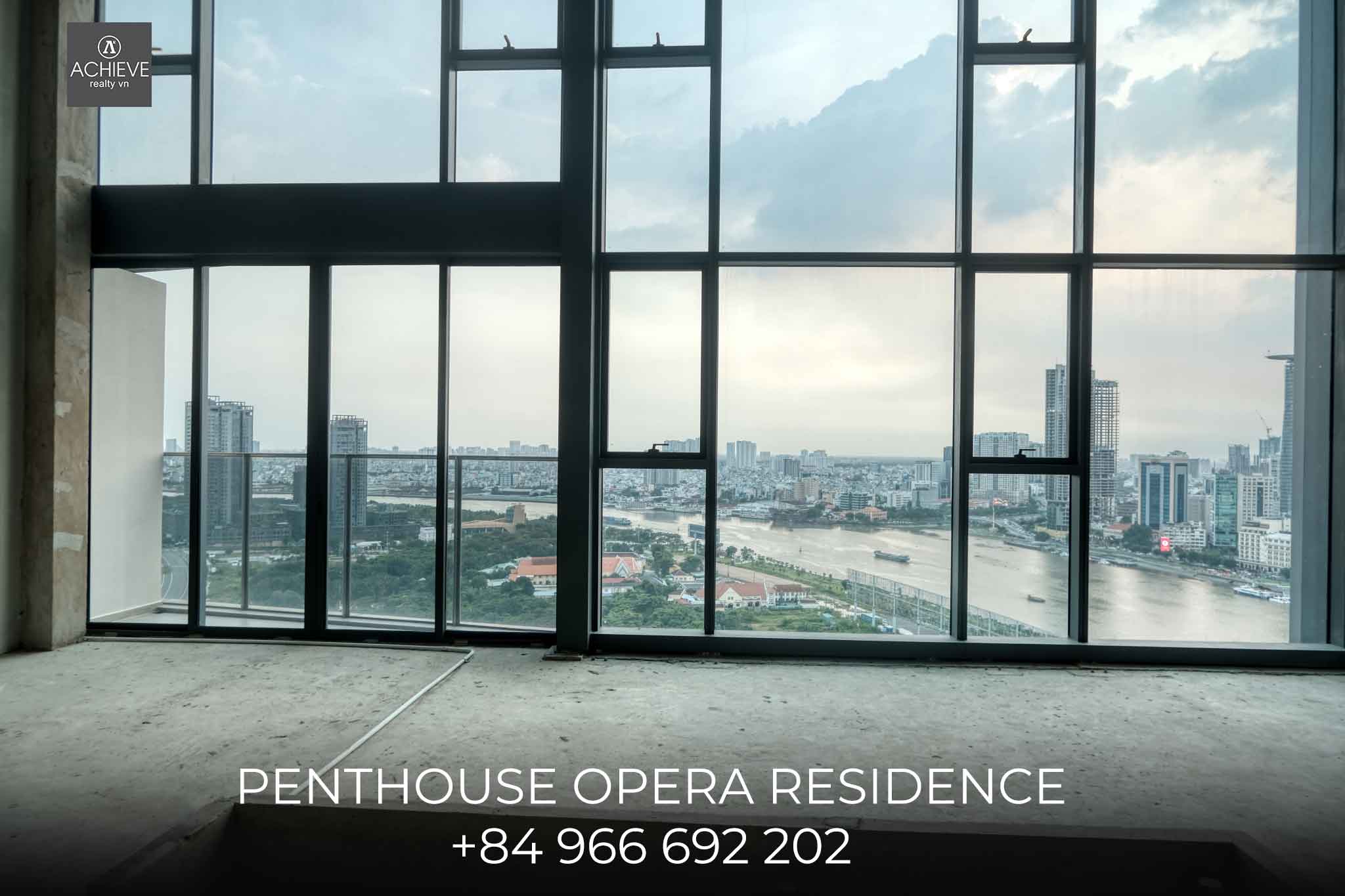 Bán Sky Villa Penthouse Opera Residence | Trực diện sông Sài Gòn | Diện tích 400m2 | Hồ Bơi sân vườn riêng