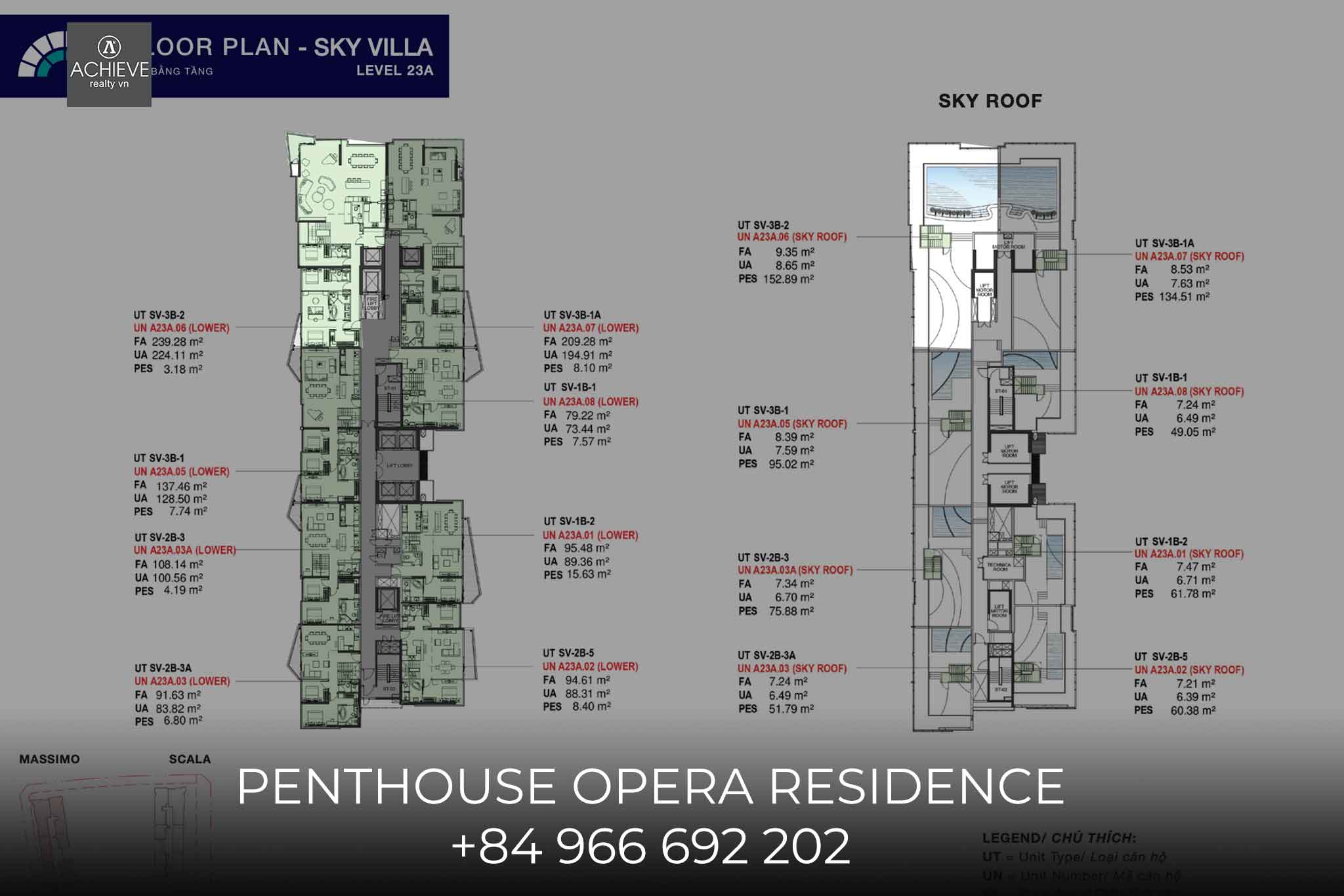 Bán Sky Villa Penthouse Opera Residence | Trực diện sông Sài Gòn | Diện tích 400m2 | Hồ Bơi sân vườn riêng