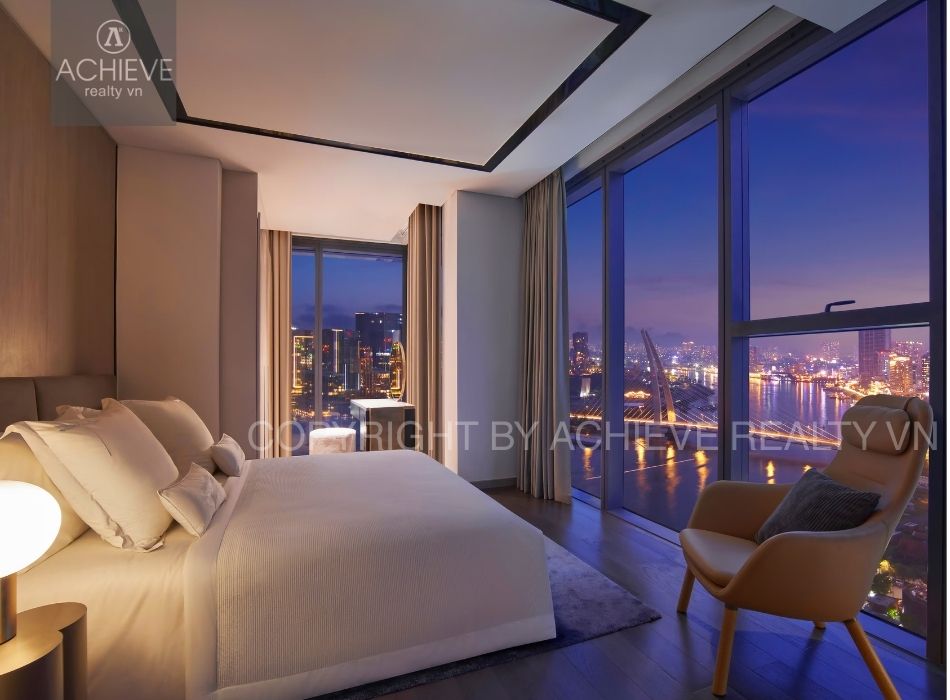 Cho thuê Căn hộ 1 Phòng Ngủ Grand Marina Saigon, Lake Tower | 63m2 | Đầy đủ nội thất | View Sông Sài Gòn | Q648240