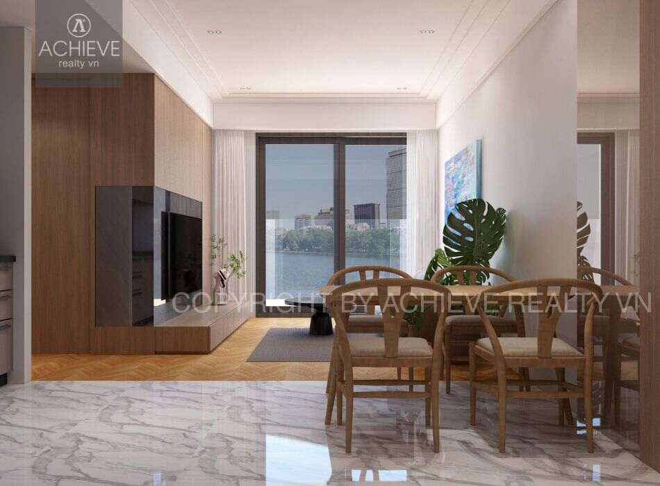 Cho thuê Căn hộ 1 Phòng Ngủ Grand Marina Saigon, Lake Tower | 63m2 | Đầy đủ nội thất | View Sông Sài Gòn | Q648238