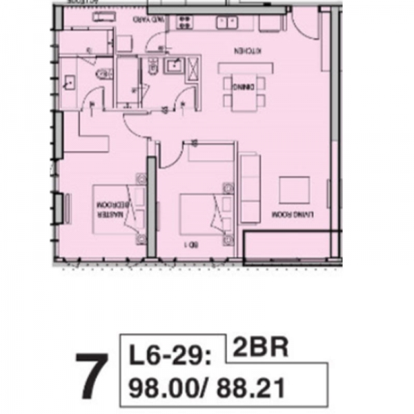 Bán 2 Phòng Ngủ Tilia tầng cao 98m2 | Empire City | Sông và Bitexco| T1C.1X.07