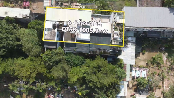 Bán 6 căn nhà Thạnh Lộc Quận 12 rộng 1601,8m2 giá bán 58,8 Tỷ