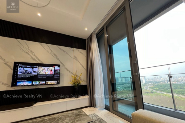 Cho thuê căn hộ 2 phòng ngủ Tilia Residences|Empire City|93m2|Bao phí quản lí và Internet