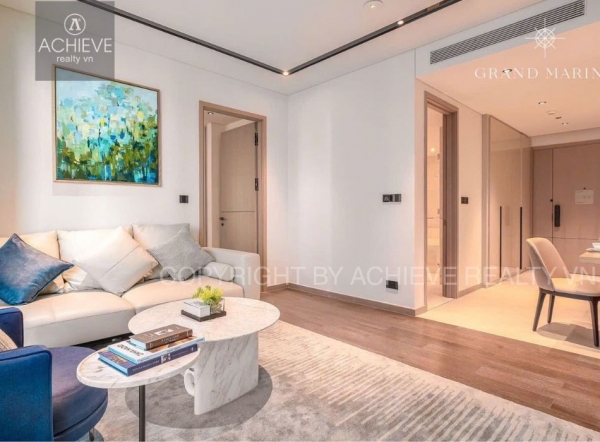 Cho thuê 1 Phòng Ngủ Grand Marina Saigon | Toà Lake | Nội thất đầy đủ | 63m2 | Q648248
