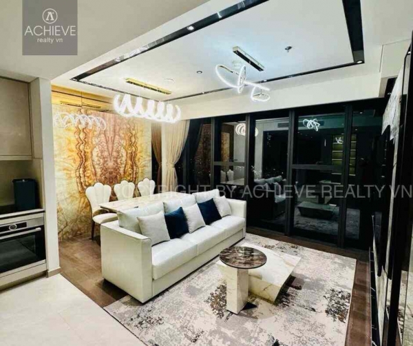 Cho thuê Căn hộ 1 Phòng Ngủ Grand Marina Saigon, Lake Tower | 63m2 | Đầy đủ nội thất | View Sông Sài Gòn | Q648240
